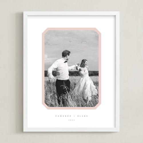 This is a blush photo art with standard by Carolyn MacLaren called bevel border: portrait