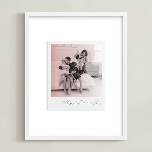 This is a blush photo art by Minted called classic snap: portrait framed photo