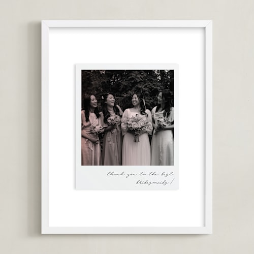 This is a blush photo art by Minted called classic snap (brides)