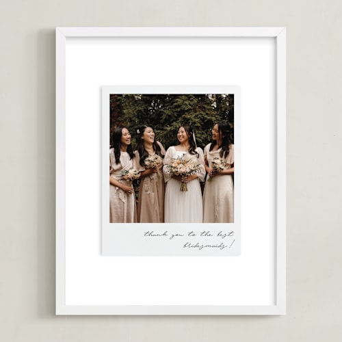 This is a quartz photo art by Minted called classic snap (brides)