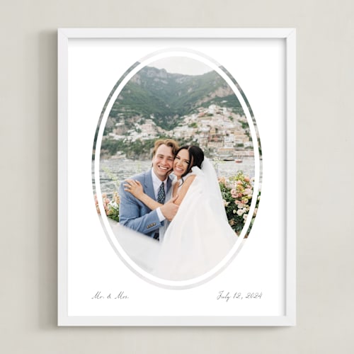 This is a stone photo art by Snow and Ivy called artifact: oval framed photo