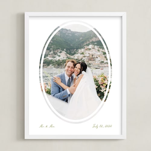 This is a peridot photo art by Snow and Ivy called artifact: oval framed photo