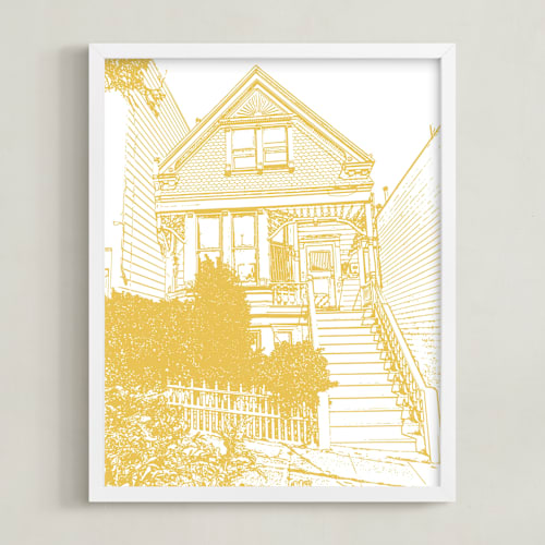 This is a lemon grove home wall art by Minted called house: portrait orientation custom print