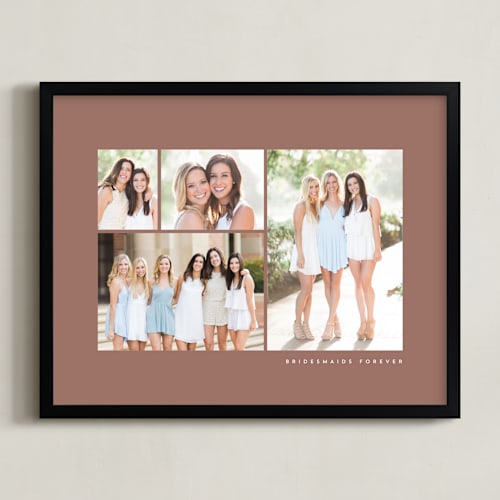 This is a dusty rose photo art by Angela Garrick called four photo collage (brides)