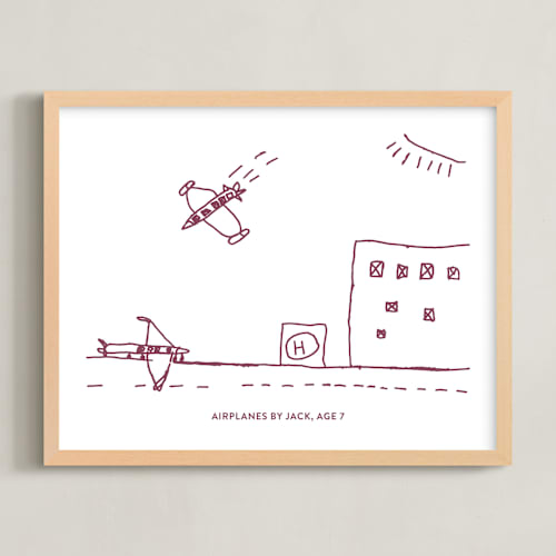 This is a wine photos to art by Minted called your drawing: landscape custom print