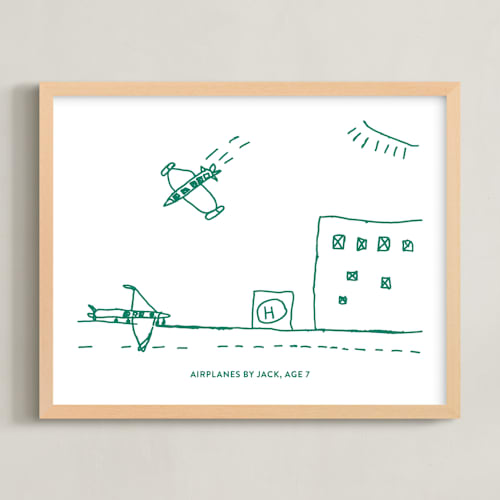 This is a emerald photos to art by Minted called your drawing: landscape custom print