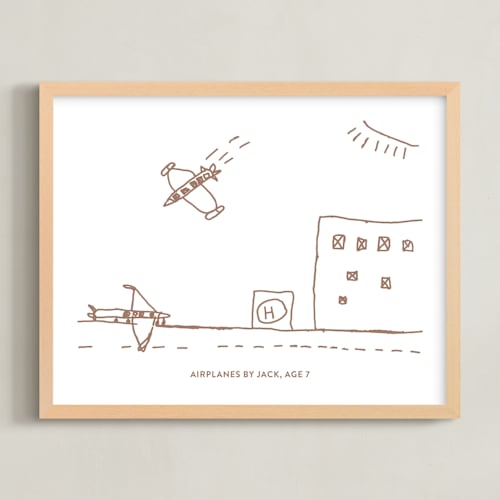 This is a soft brown photos to art by Minted called your drawing: landscape custom print