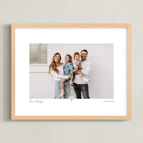 This is a taupe photo art by Laura Hamm called with a heart: landscape framed photo
