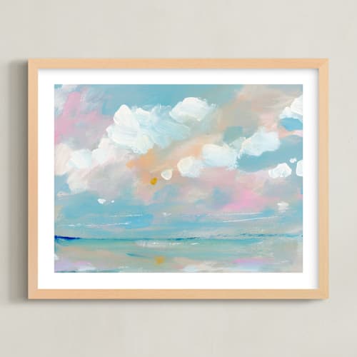 This is a turquoise art by Lindsay Megahed called turquoise beach