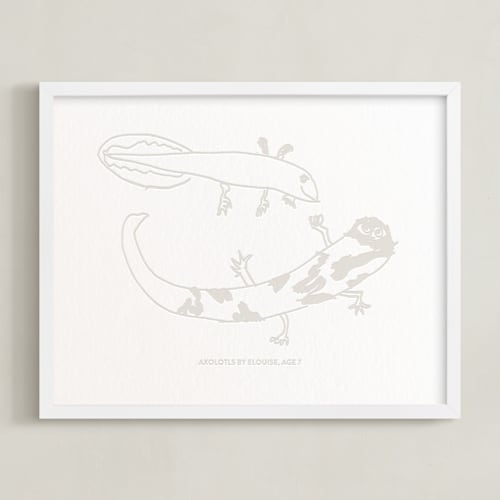 This is a bisque photos to art by Minted called your drawing: landscape custom letterpress print