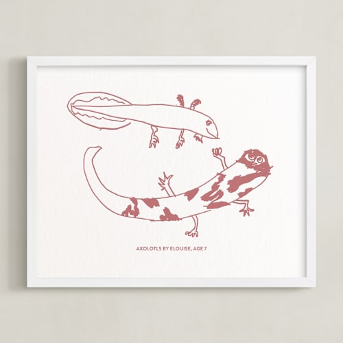 This is a burgundy photos to art by Minted called your drawing: landscape custom letterpress print