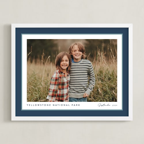 This is a glacier photo art by Carolyn MacLaren called ribbon frame: landscape framed photo