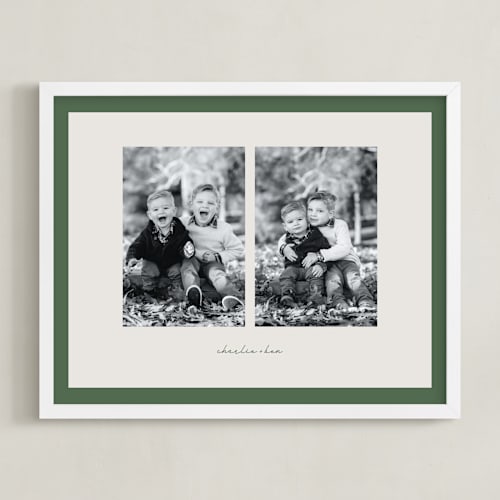 This is a fir photo art by Blustery August called stacked two photo: landscape framed photo
