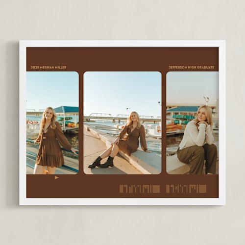This is a mocha photo art by Jenna Holcomb called film star: landscape framed photo