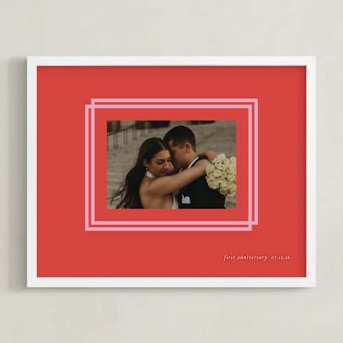 This is a coral photo art with standard by letterfix called double border: landscape