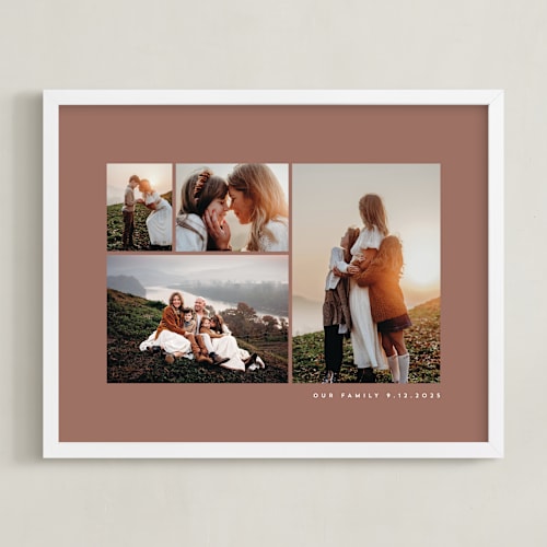 This is a dusty rose photo art by Angela Garrick called four photo: landscape framed photo
