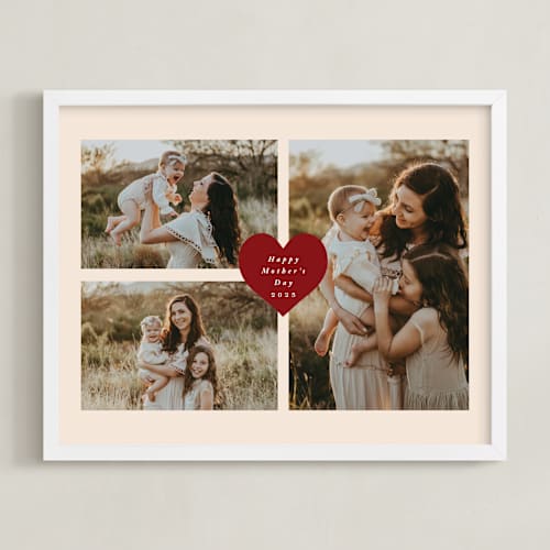 This is a cookie dough photo art by Stacy Maalouf called heart tag: landscape framed photo