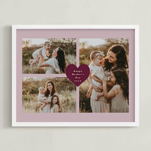 This is a lilac photo art by Stacy Maalouf called heart tag: landscape framed photo