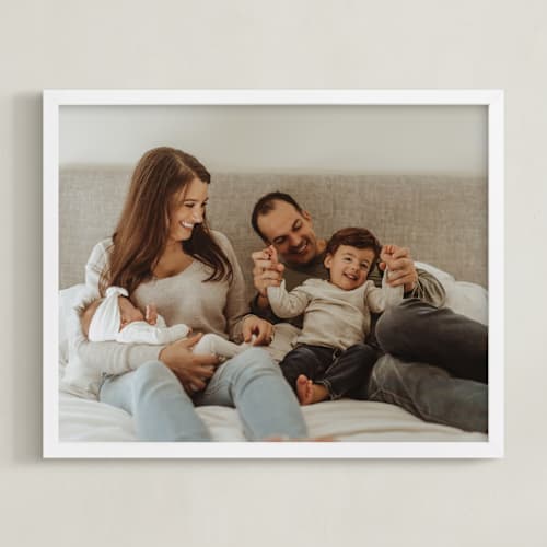 This is a white photo art by Minted Custom called the big picture: mother's day framed photo