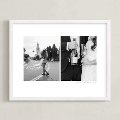 This is a white photo art with standard by Anelle Mostert called two photo: landscape framed photo