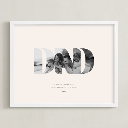 This is a ecru photo art by Olivia Kanaley Inman called dad: framed photo
