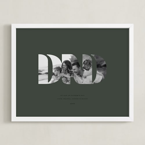 This is a evergreen photo art by Olivia Kanaley Inman called dad: framed photo