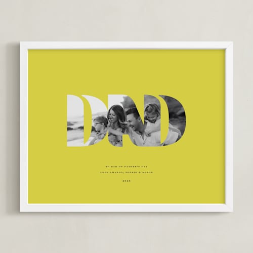 This is a citrine photo art by Olivia Kanaley Inman called dad: framed photo