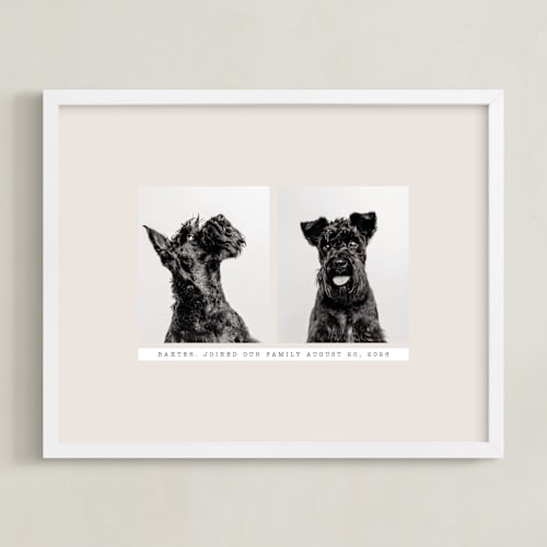 This is a beige photo art with standard by Becky Nimoy called portrait pair