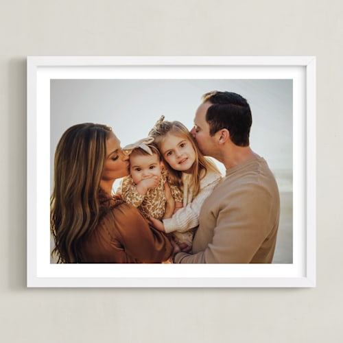 This is a white photo art by Minted called the big picture: white border framed photo