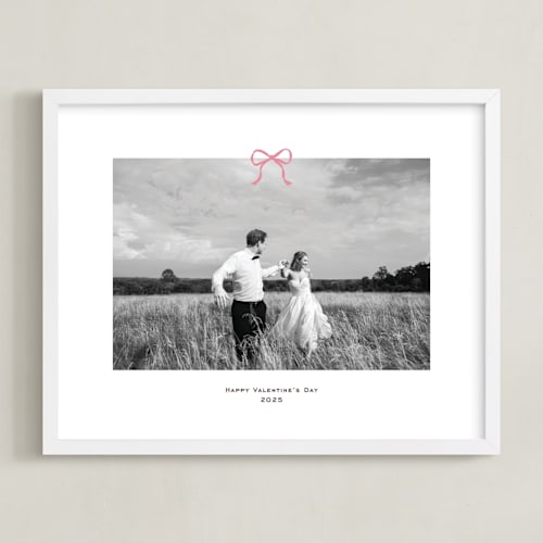 This is a petal photo art by Annie Shapiro called small bow: landscape framed photo
