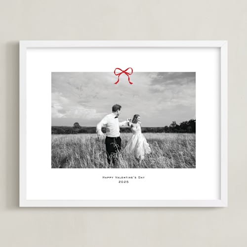 This is a rouge photo art by Annie Shapiro called small bow: landscape framed photo