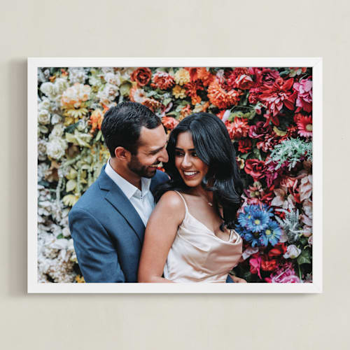 This is a white photo art by Minted Custom called the big picture: valentine's framed photo