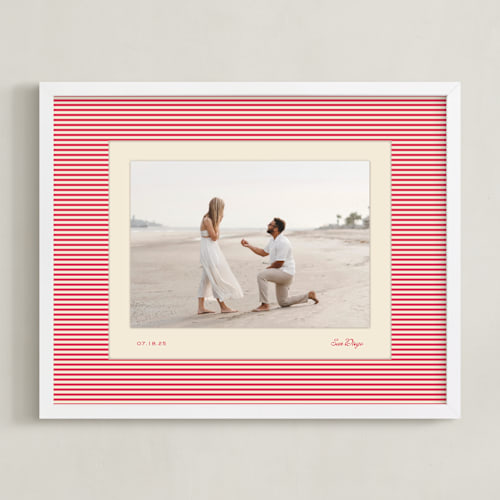 This is a candy cane photo art with standard by Creo Study called luxe stripes: landscape