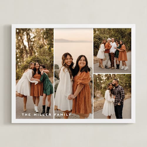 This is a white photo art with standard by Lottie Aldarwish called haute four photo: framed photo