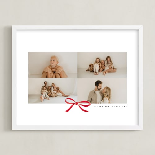 This is a crimson photo art with standard by Olivia Kanaley Inman called bow four photo: framed photo