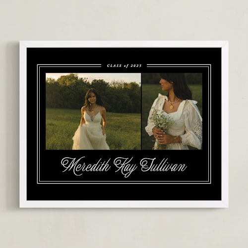 This is a ink photo art by Brianne Larsen called timeless border: landscape framed photo