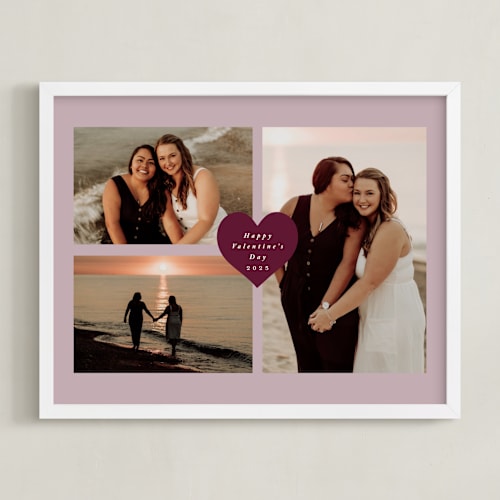 This is a lilac photo art by Stacy Maalouf called heart tag: landscape framed photo