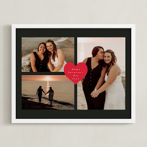 This is a tuxedo photo art by Stacy Maalouf called heart tag: landscape framed photo