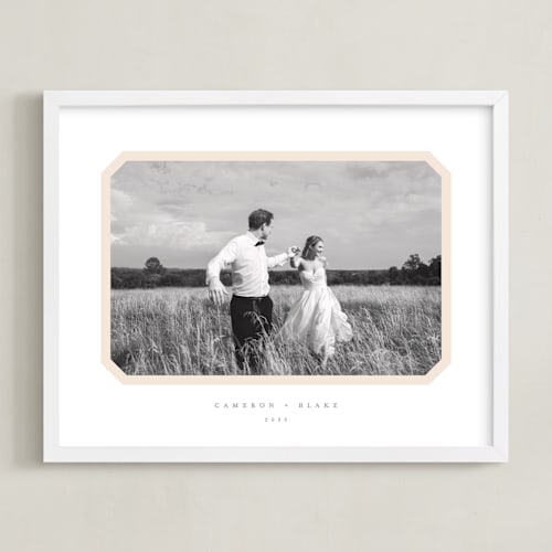 This is a cream photo art with standard by Carolyn MacLaren called bevel border: landscape