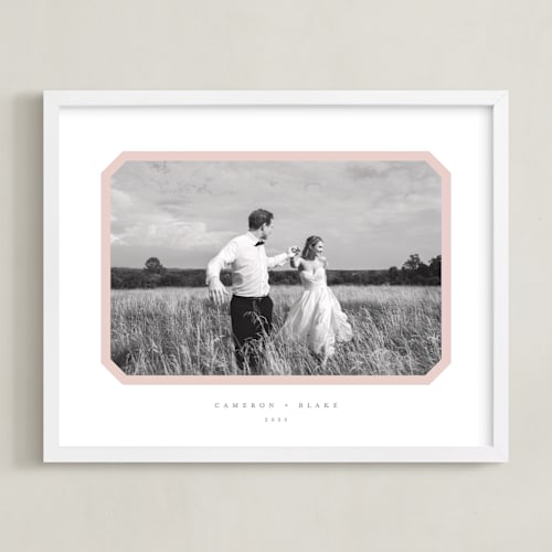 This is a blush photo art with standard by Carolyn MacLaren called bevel border: landscape