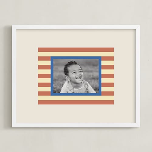 This is a rust photo art with standard by Carrie Moradi called mat striping: landscape