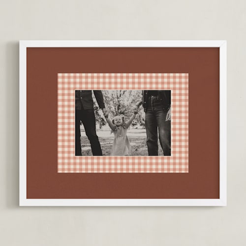 This is a brick photo art with standard by Kelly Watkins called gingham: landscape