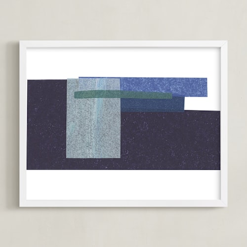 This is a navy art by Marissa Hodges called waves crashing
