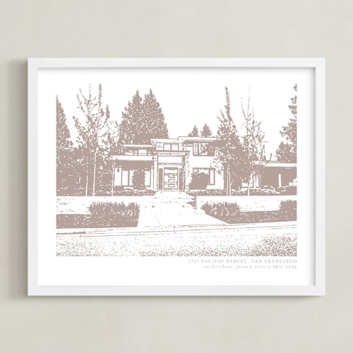 This is a mink home wall art by Minted called house: custom print with text
