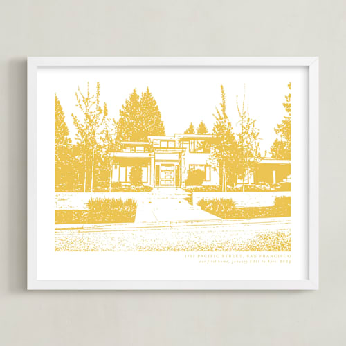 This is a lemon grove home wall art by Minted called house: custom print with text