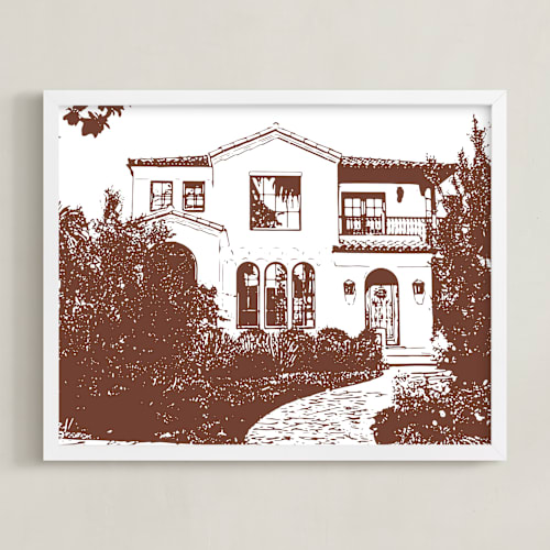 This is a rustique home wall art by Minted called house: custom print