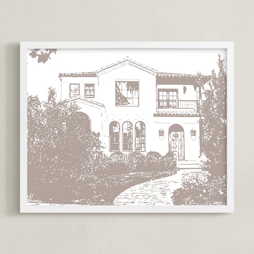 This is a mink home wall art by Minted called house: custom print