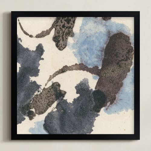 This is a light blue art by Renée Stramel called amorphous 1