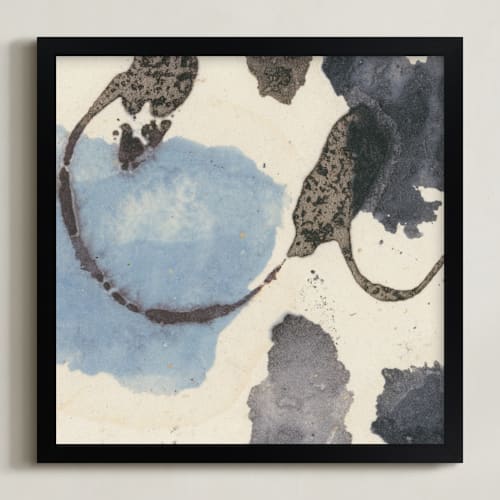 This is a light blue art by Renée Stramel called amorphous 2