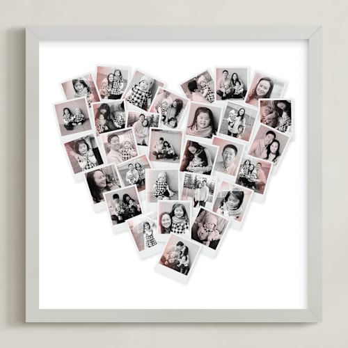 This is a blush photo art by Minted called filter heart snapshot mix® photo art